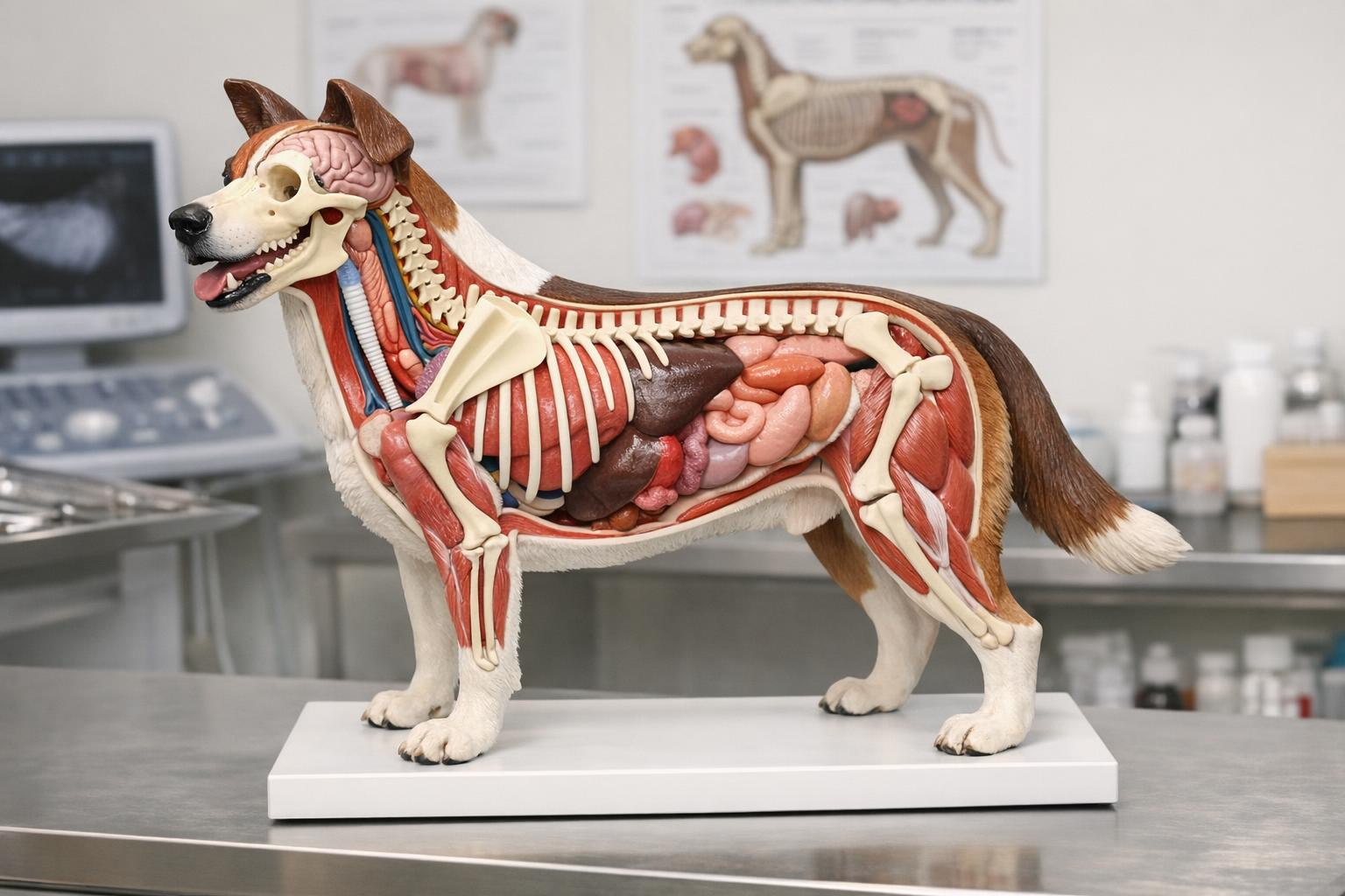 Model anatomiczny psa używany w klinice weterynaryjnej